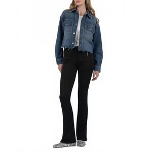 NEW KUT FROM THE KLOTH lana denim jacket in assertiveness